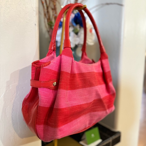Kate Spade Jubilee Stevie Striped Bag Pink & Red shoulder bag - GUC - Picture 7 of 16